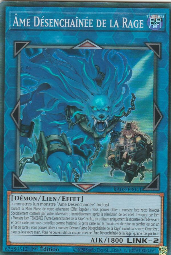 Carte Yu-Gi-Oh ! - Collection Rareté du 25ème Anniversaire II (RA02) - FR041 - Ame Déchaînée de la Rage - 1ère Edition