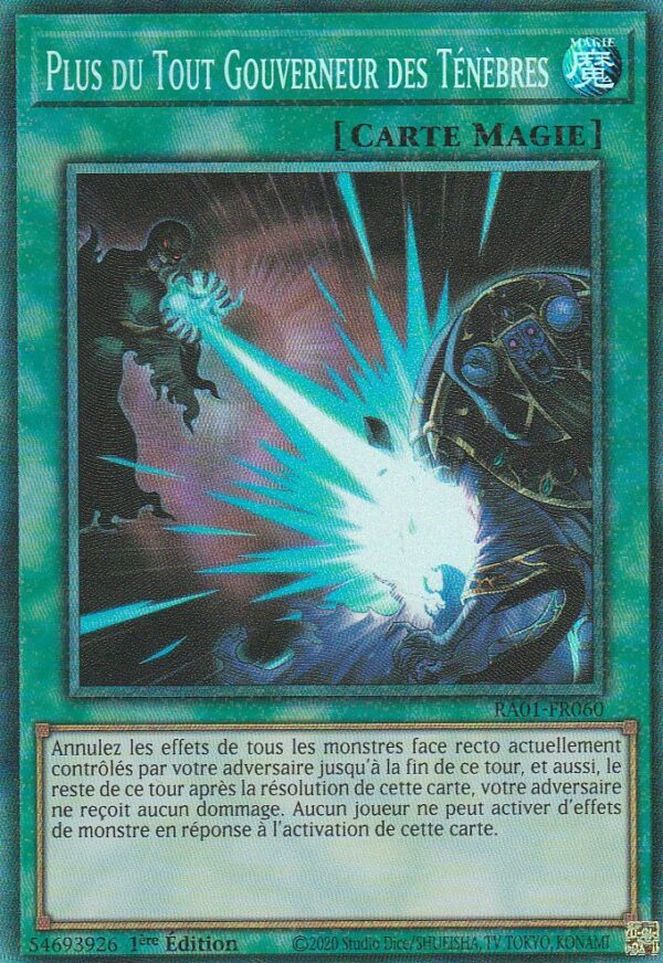 Carte Yu-Gi-Oh ! - Collection Rareté du 25ème Anniversaire (RA01) - FR060 - Plus du Tout Gouverneur des Ténèbres - 1ère Edition