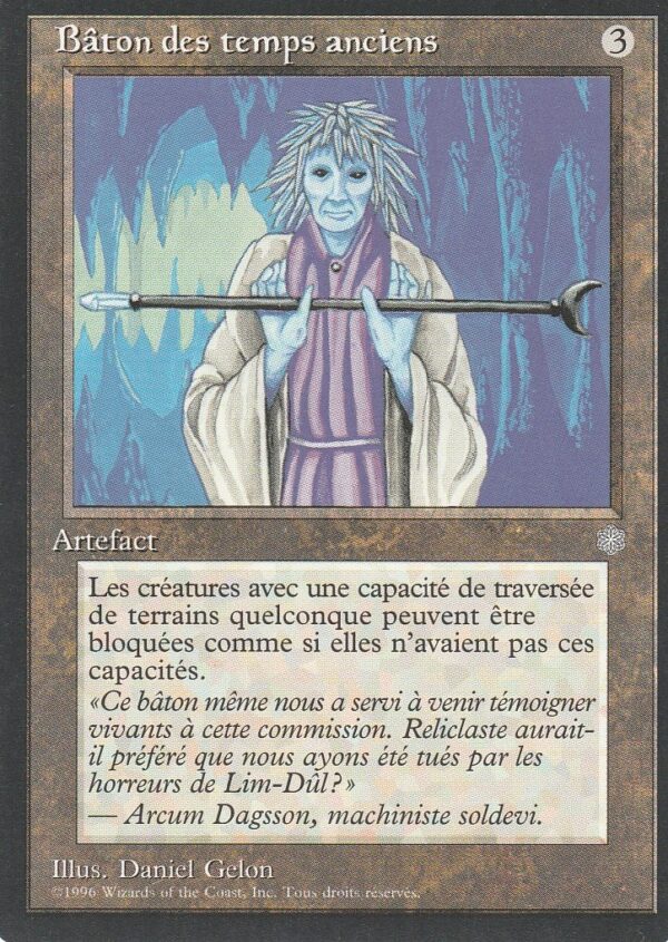 Carte MAGIC Ere Glaciaire - Bâton des Temps Anciens - VF