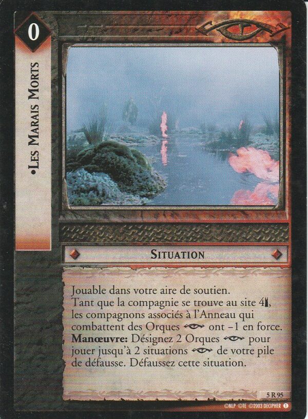 Carte JCC SEIGNEUR des ANNEAUX - 5R095 - Les Marais Morts - VF