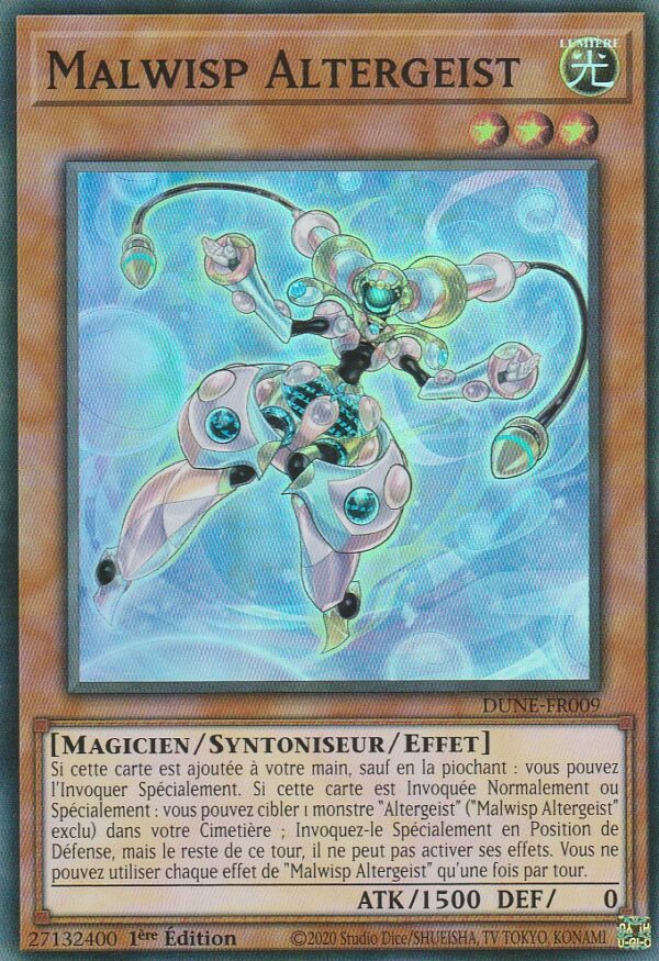 Carte Yu-Gi-Oh ! - Nexus du Duelliste (DUNE) - Malwisp Altergeist - FR009 - 1ère Edition