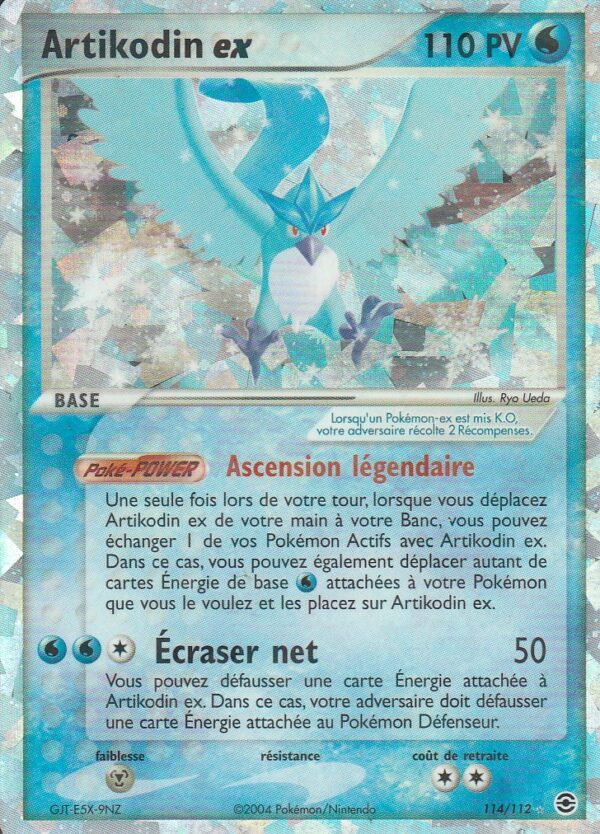 Carte POKEMON Rouge Feu & Vert Feuille 114/112 ARTIKODIN EX VF – Image 2