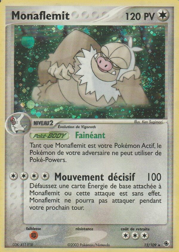 Carte POKEMON Rubis & Saphir 012/109 MONAFLEMIT VF