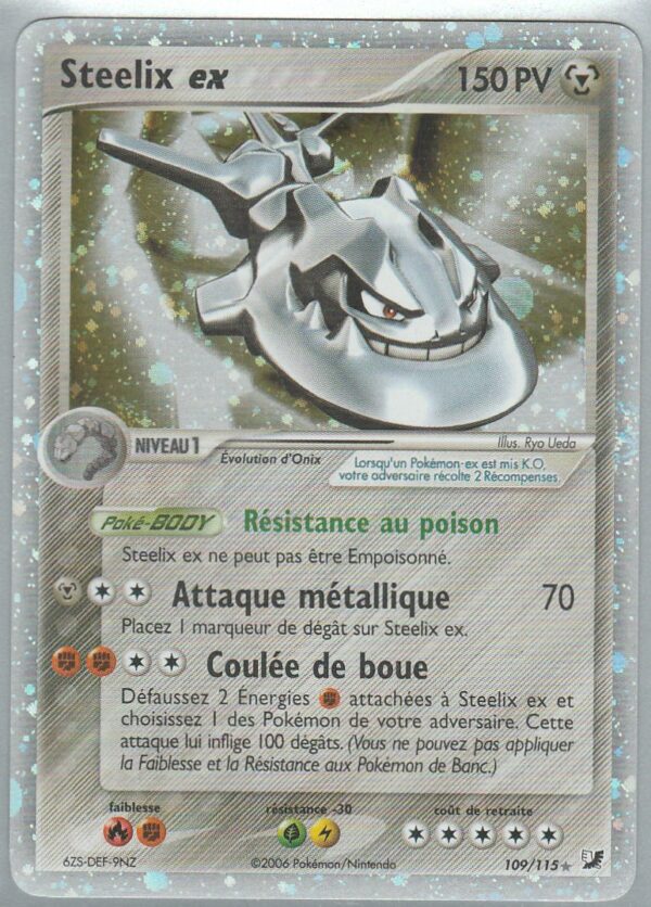 Carte POKEMON Forces Cachées 109/115 STEELIX EX VF