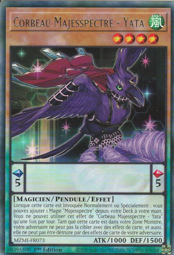 Carte Yu-Gi-Oh ! - Le Labyrinthe du Millénaire (MZMI) - FR073 - Corbeau MAJESSPECTRE – YATA - 1ère Edition