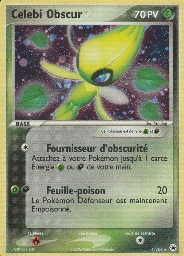 Carte POKEMON Légendes Oubliées 004/101 CELEBI Obscur VF
