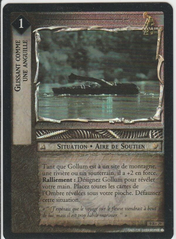 Carte JCC SEIGNEUR des ANNEAUX 9R+29 Glissant comme une Anguille VF FOIL