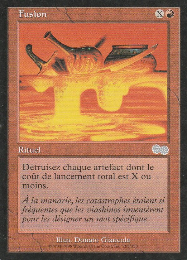 Carte MAGIC Epopée d'URZA 202/350 Fusion VF