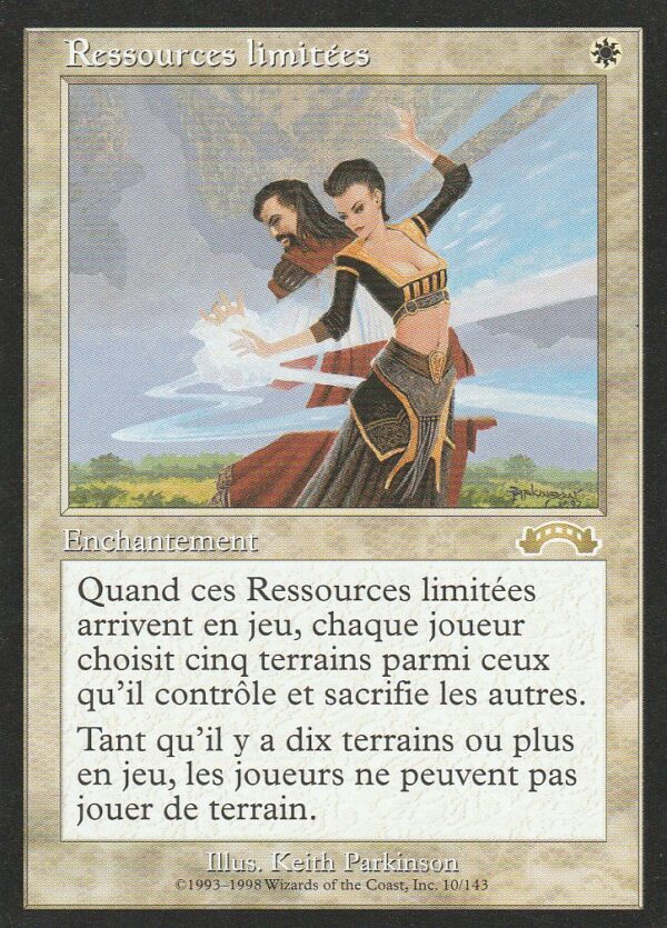 Carte MAGIC Exode 010/143 Ressources Limitées VF