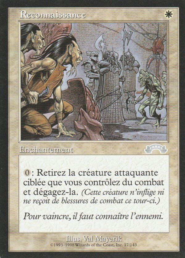 Carte MAGIC Exode 017/143 Reconnaissance VF