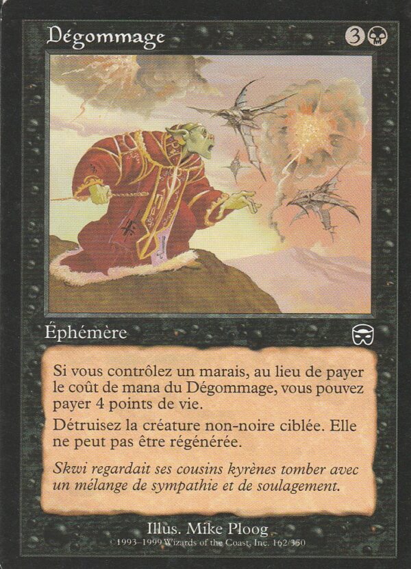 Carte MAGIC Masques de MERCADIA 162/350 Dégommage VF