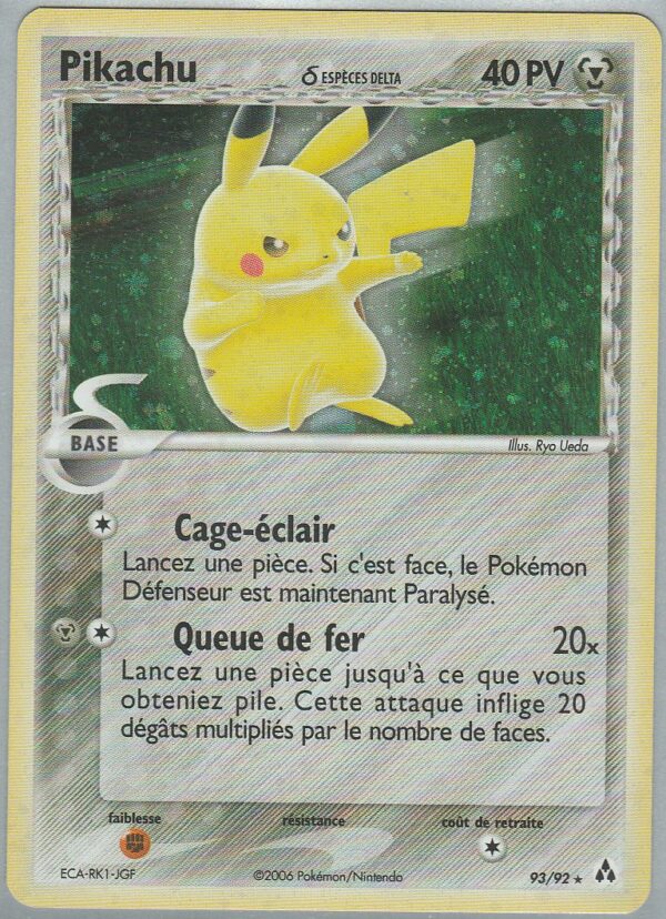 Carte POKEMON Créateurs de Légendes 93/92 PIKACHU VF
