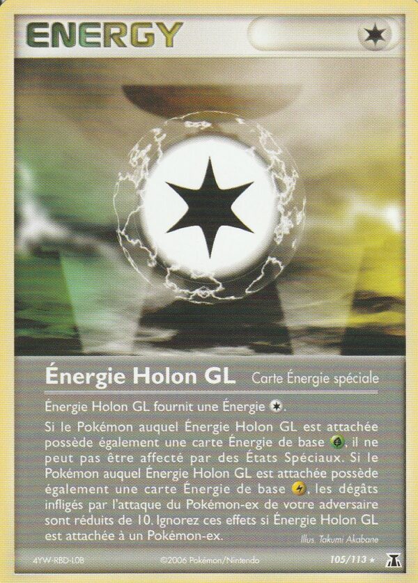 Carte POKEMON Espèces DELTA 105/113 Energie Holon GL VF