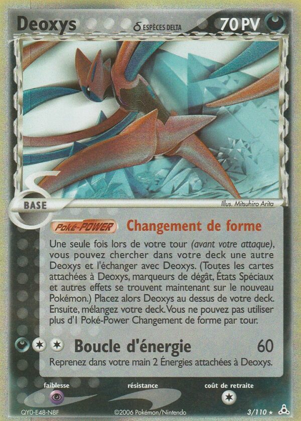 Carte POKEMON Fantômes HOLON 003/110 DEOXYS VF