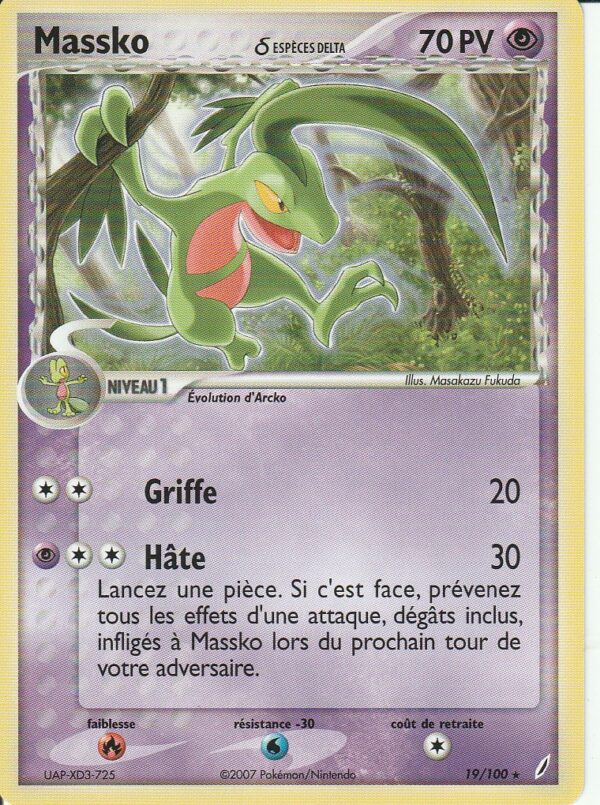 Carte POKEMON Gardiens de Cristal 019/100 MASSKO VF