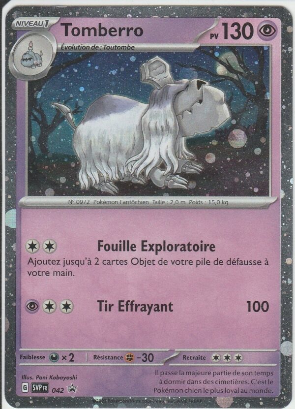 Carte POKEMON Black Star Promos SVP 042 TOMBERRO VF