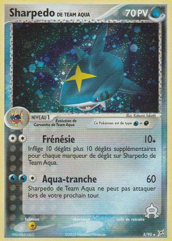 Carte POKEMON Team MAGMA vs Team AQUA 05/95 SHARPEDO VF