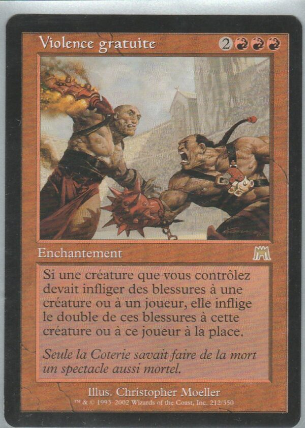 Carte MAGIC Carnage 212/350 Violence Gratuite VF