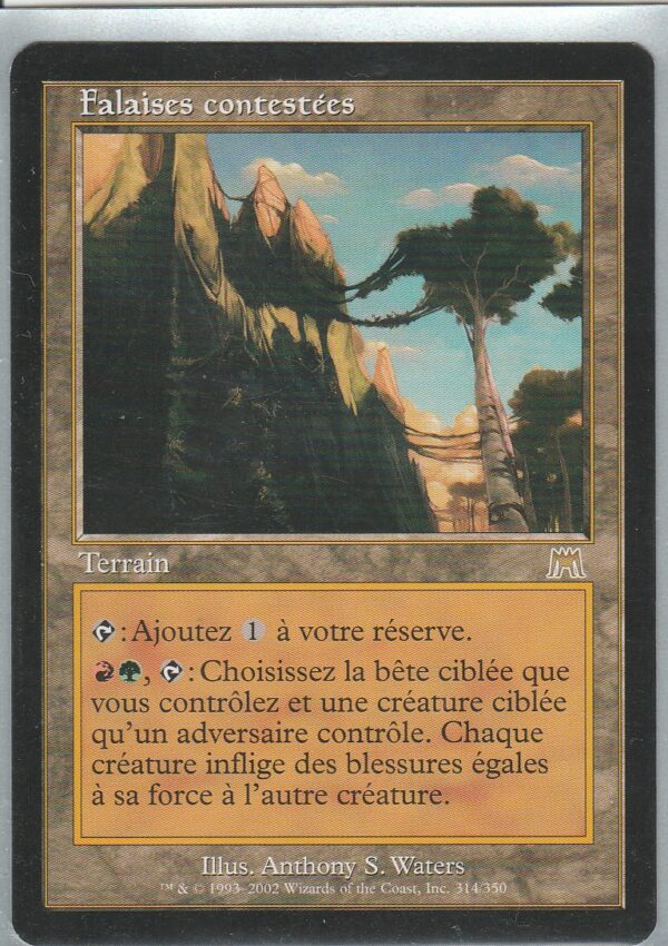 Carte MAGIC Carnage 314/350 Falaises Contestées VF