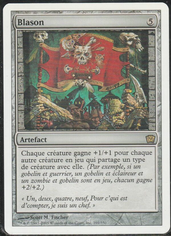 Carte MAGIC 9ème Edition 291/350 Blason VF