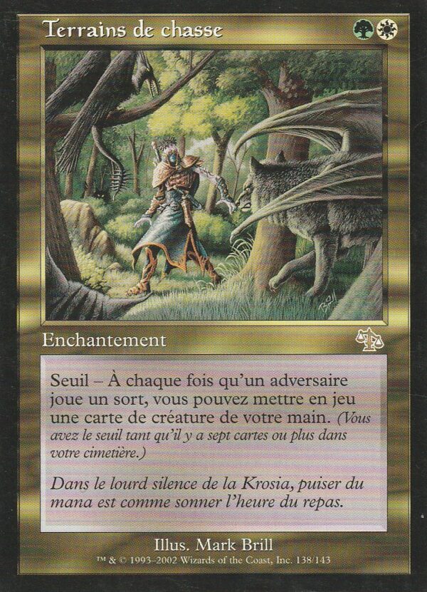 Carte MAGIC Jugement 138/143 Terrains de chasse VF