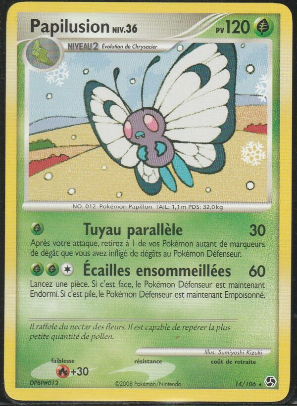 Carte POKEMON Duels au Sommet 014/106 PAPILLUSION VF