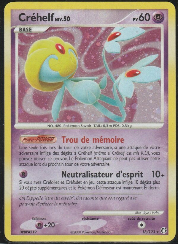 Carte POKEMON Trésors Mystérieux 018/123 CREHELF VF