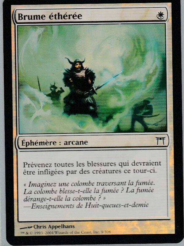 Carte MAGIC Guerriers de KAMIGAWA 009/306 Brume Ethérée VF FOIL
