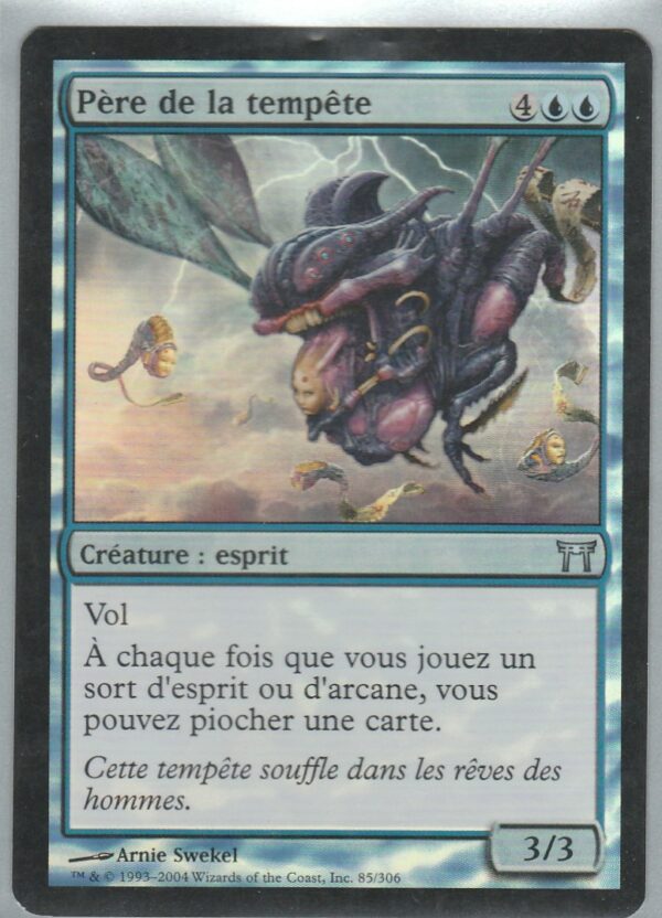 Carte MAGIC Guerriers de KAMIGAWA 085/306 Père de la Tempête VF FOIL