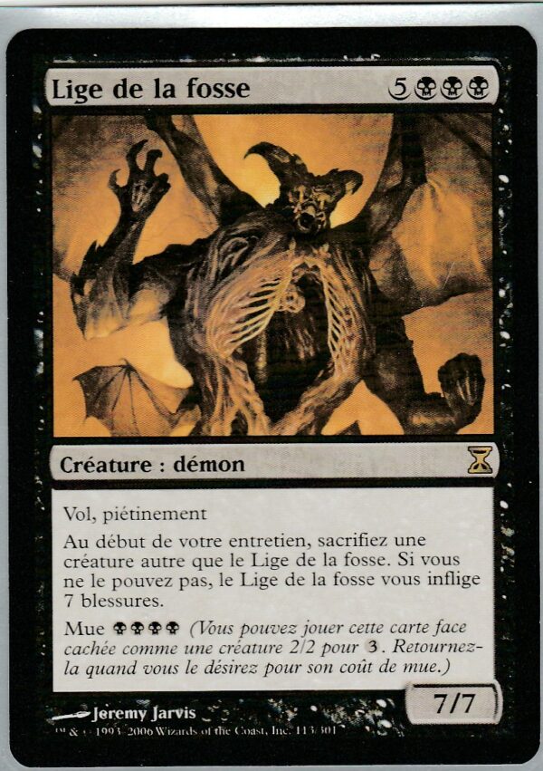 Carte MAGIC Spirale Temporelle 113/301 Lige de la Fosse VF