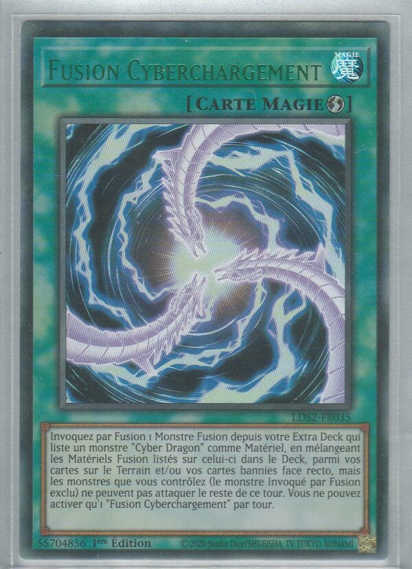 Carte Yu-Gi-Oh ! - Duellistes Légendaires : Saison 2 (LDS2) - FR035 - Fusion Cyberchargement V3 - 1ère Edition