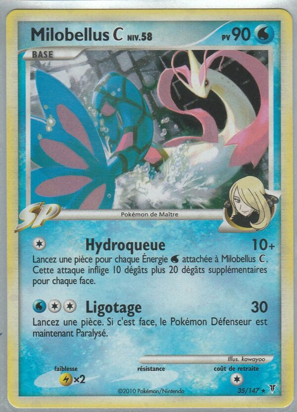 Carte POKEMON Vainqueurs Suprêmes 035/147 MILOBELLUS C VF HOLOGRAPHIQUE