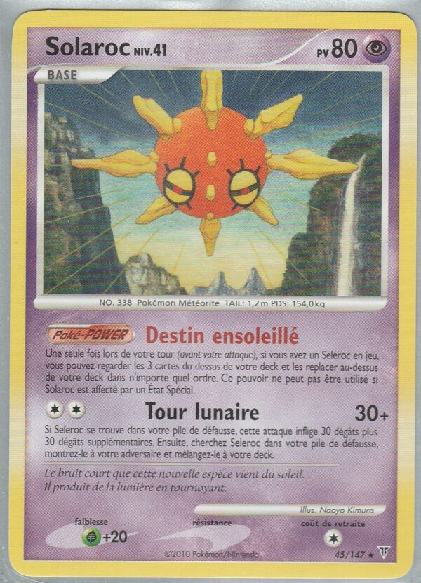 Carte POKEMON Vainqueurs Suprêmes 045/147 SOLAROC VF