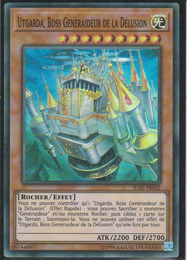Carte Yu-Gi-Oh ! - L'Assaut de l'Ignition (IGAS) - FR022 - UTGARDA, Boss Genèraideur de la Délusion