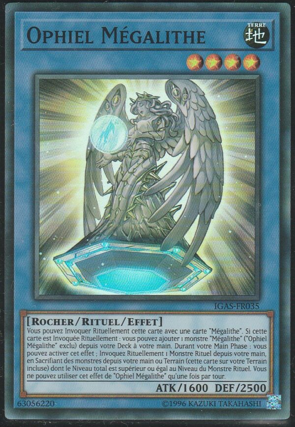 Carte Yu-Gi-Oh ! - L'Assaut de l'Ignition (IGAS) - FR035 - OPHIEL MEGALITHE