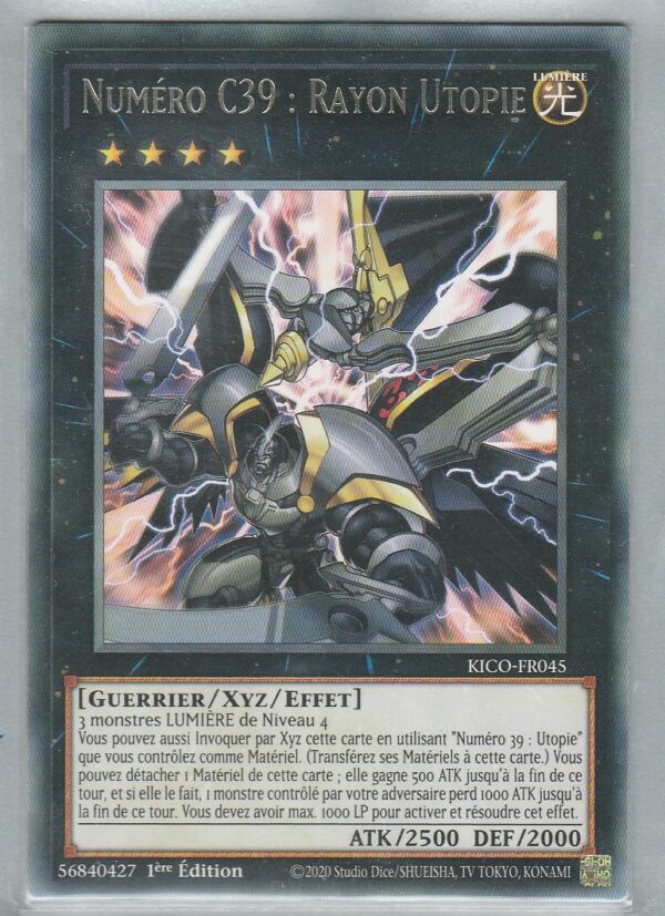 Carte Yu-Gi-Oh ! - La Cour du Roi (KICO) - FR045 - Numéro C39 : Rayon Utopie - 1ère Edition