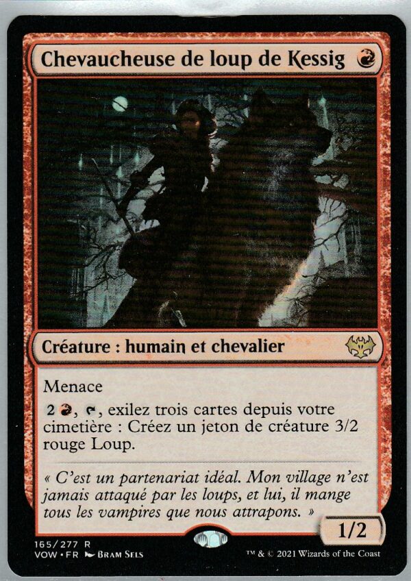Carte MAGIC INNISTRAD : Noce Ecarlate 162/277 Chevaucheuse de Loup de KESSIG VF