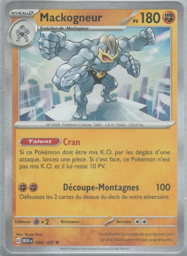 Carte POKEMON "151" MEW 068/165 MACKOGNEUR VF