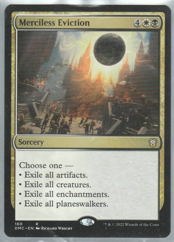 Carte MAGIC DOMINARIA Uni - Deck COMMANDER 160 Expulsion Impitoyable VO