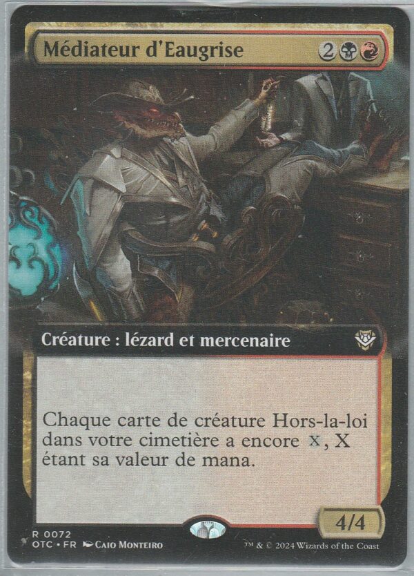 Carte MAGIC Les Hors-la-Loi de CROISETONNERRE - Deck COMMANDER 0072 Médiateur d'EAUGRISE VF