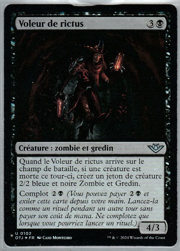 Carte MAGIC Les Hors-la-Loi de CROISETONNERRE 0102 Voleur de Rictus VF FOIL