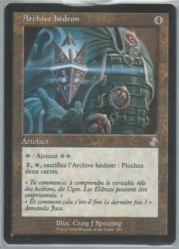 Carte MAGIC Spirale Temporelle Remastered Extras 395 Archive HEDRON VF