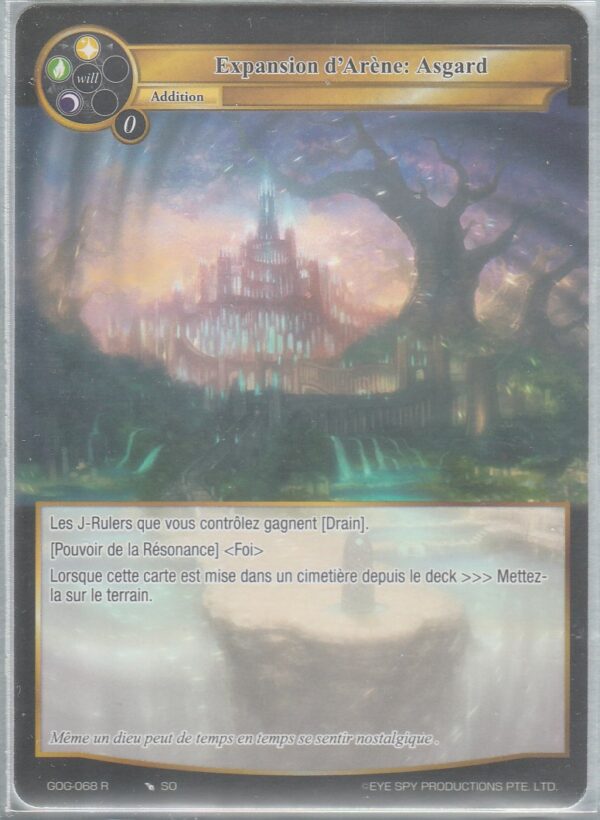 Carte FORCE of WILL - Le Jeu des Dieux - D1 GOG-068 - Expansion d'Arène : ASGARD - VF