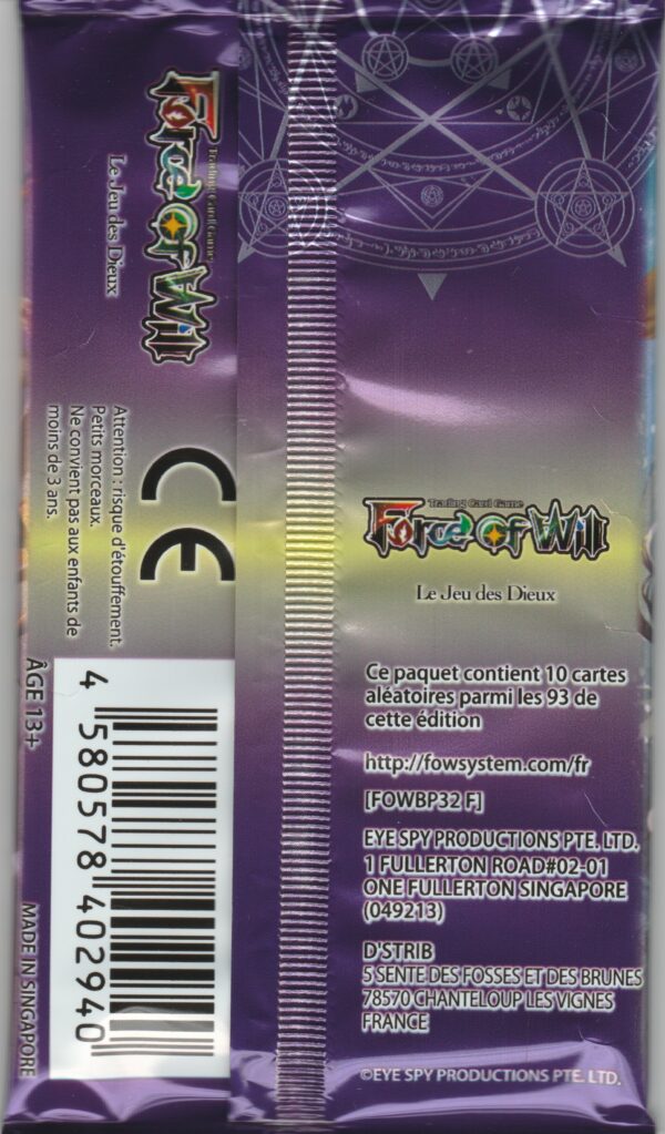 Booster FORCE of WILL - Le Jeu des Dieux - D1 VF – Image 2