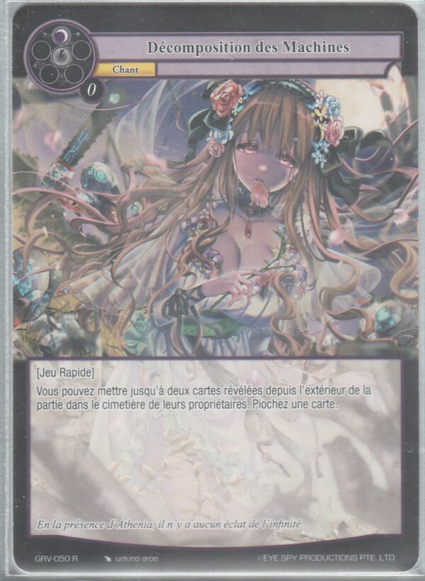 Carte FORCE of WILL - Le Jeu des Dieux : Révolution - D3 GRV-050 - Décomposition des Machines - VF