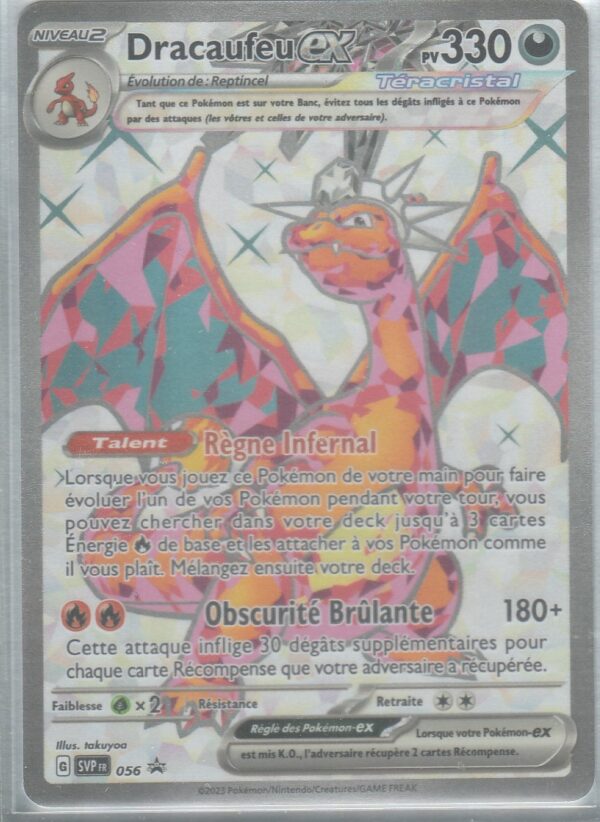 Carte POKEMON Black Star Promos SVP 056 DRACAUFEU EX VF